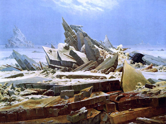 The Sea of Ice - by Caspar David Friedrich