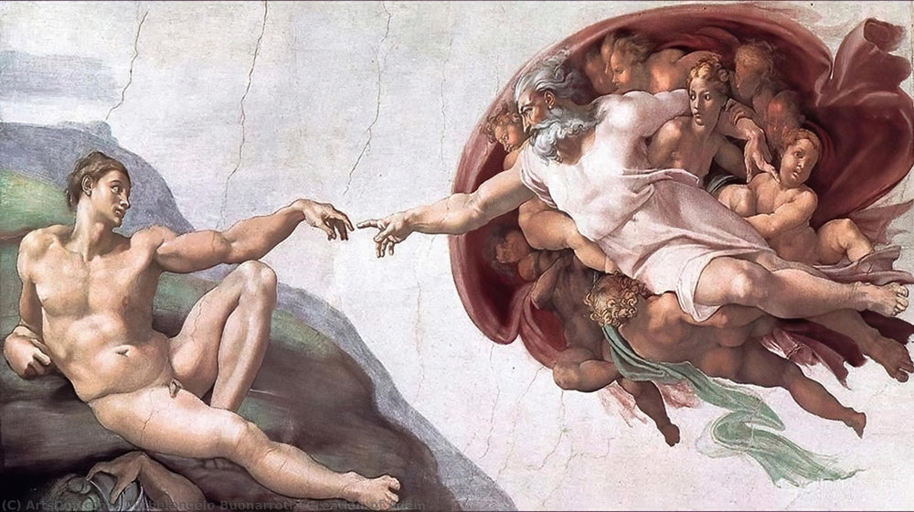 Creation of Adam - by Michelangelo