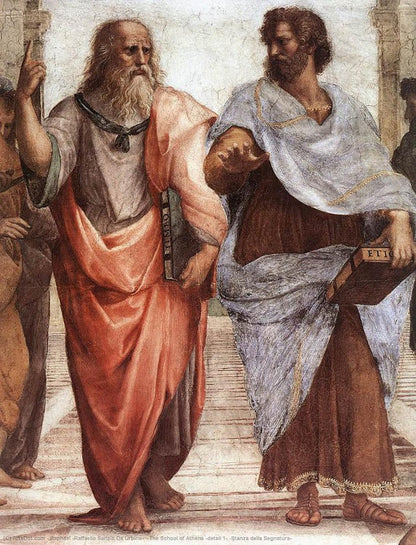 The School of Athens (detail 1) (Stanza della Segnatura) - by Raphael (Raffaello Sanzio Da Urbino)