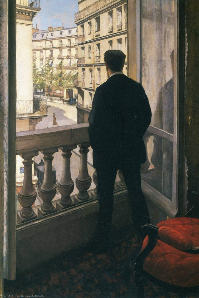 Man at the Window - by Gustave Caillebotte