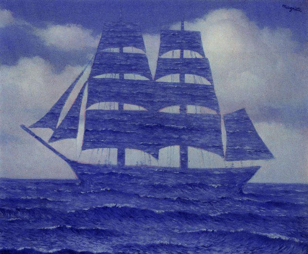 The seductive - by Rene Magritte