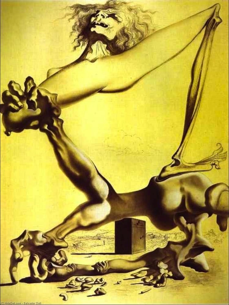 Premonition of Civil War - by Salvador Dali