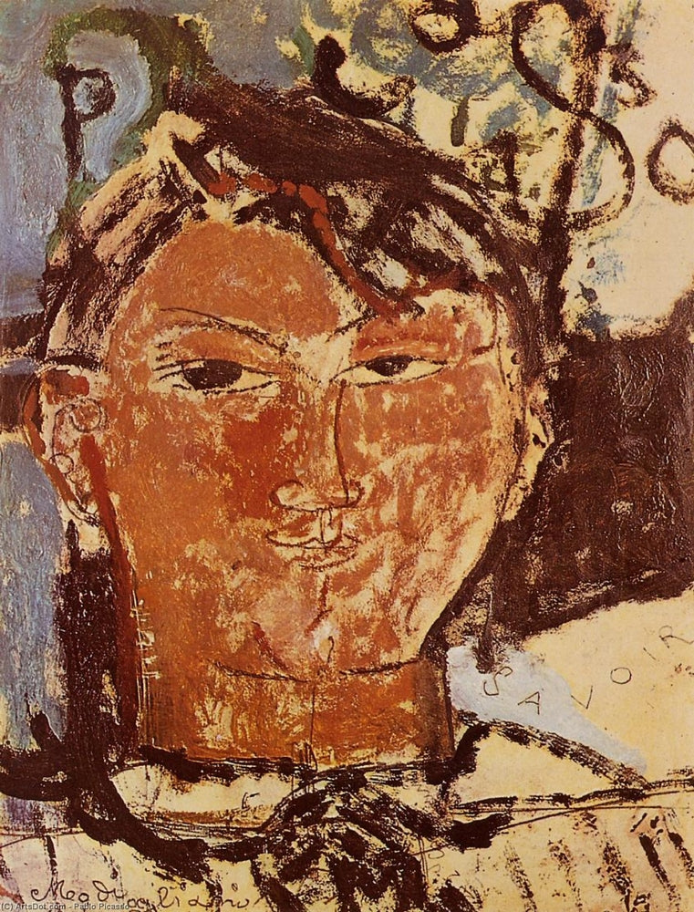 Portrait of Daniel-Henry Kahnweiler - by Pablo Picasso