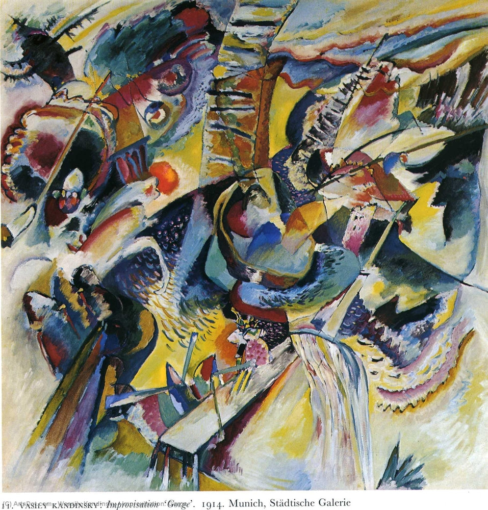 Improvisation. Gorge - by Wassily Kandinsky