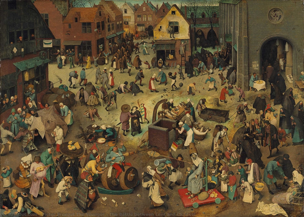 The Battle between Lent and Carnival - by Pieter Bruegel The Younger