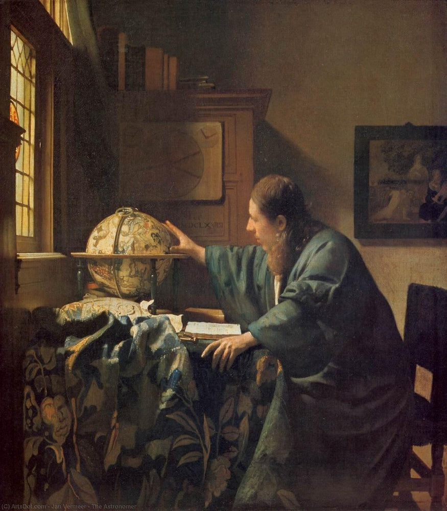 The Astronomer - by Jan Vermeer