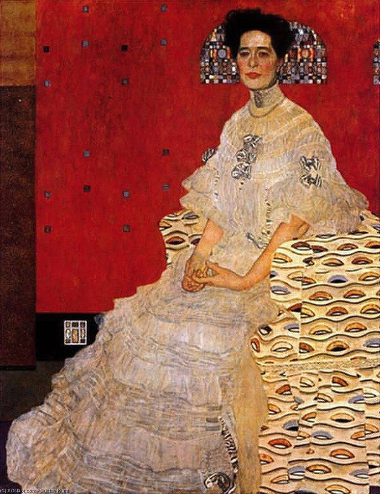 Bildnis Fritza Riedler, 1906 - Österreichische Galerie, Vienna - by Gustav Klimt