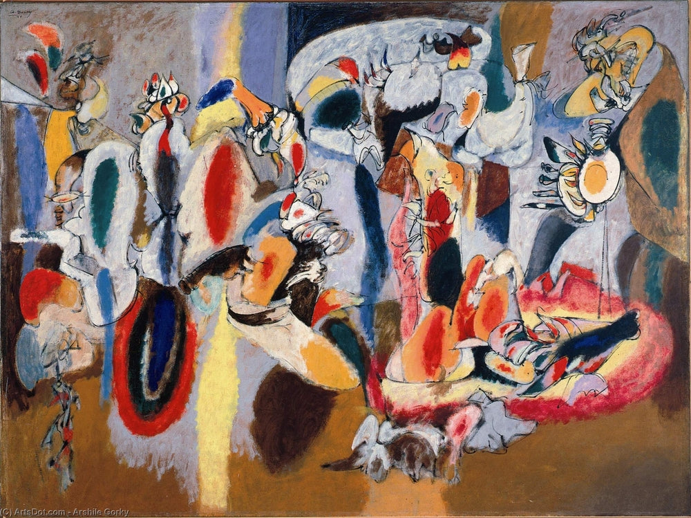 The Liver is the Cock's Comb - by Arshile Gorky