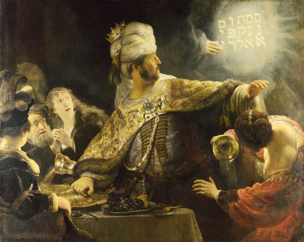 Belshazzar's Feast - by Rembrandt