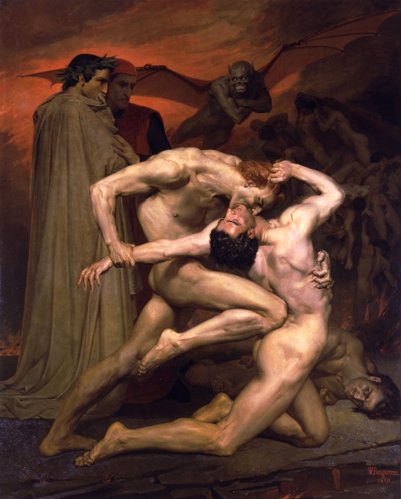 Dante and Virgil - by William-Adolphe Bouguereau