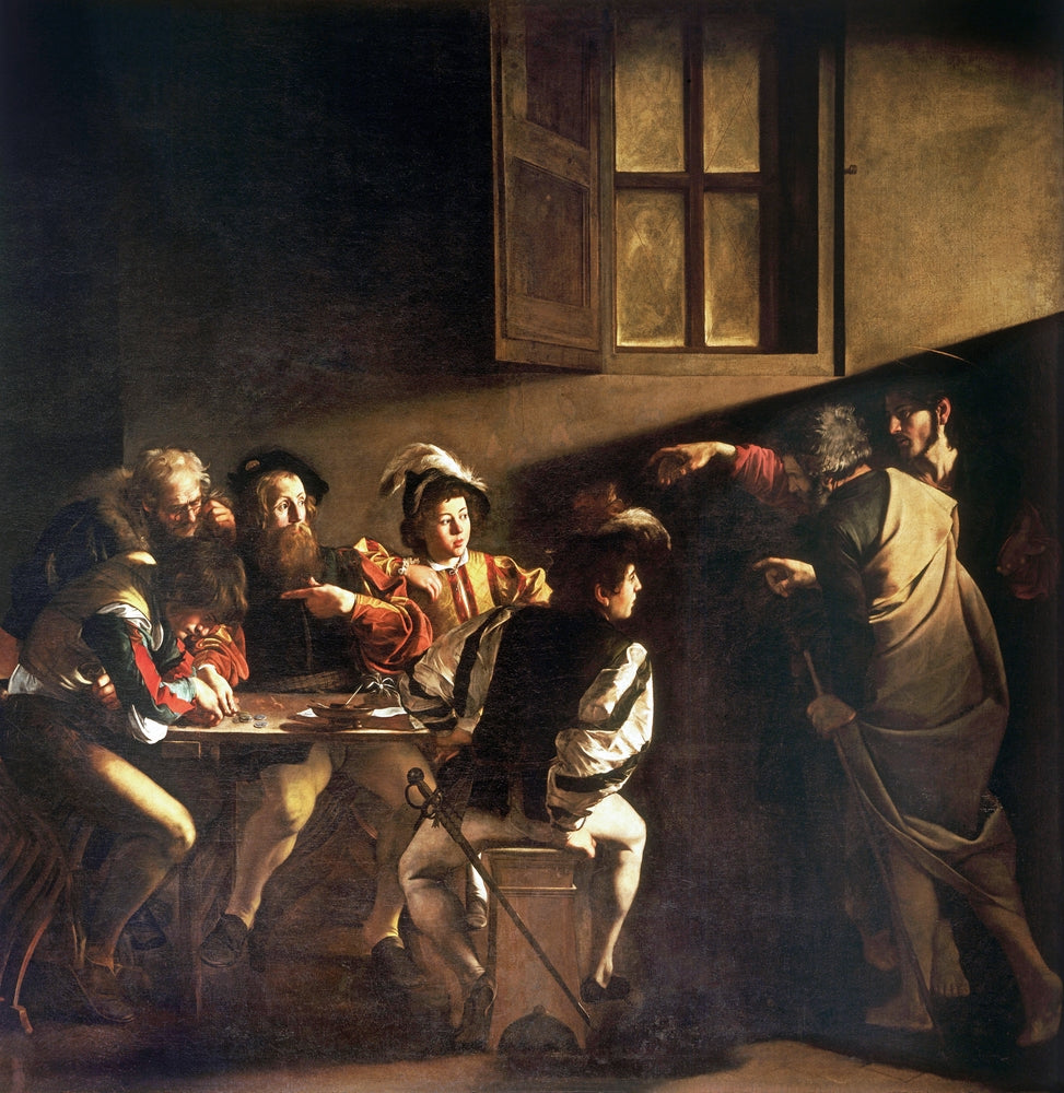 Calling of Saint Matthew - by Caravaggio