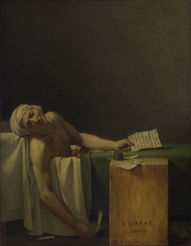 The Death of Marat - by Jacques-Louis David