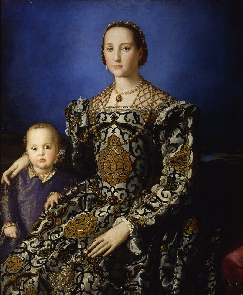 Eleanora da Toledo with her Son Giovanni - by Agnolo Bronzino