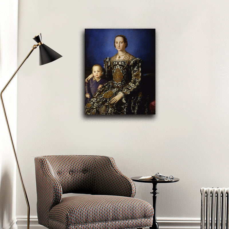 Eleanora da Toledo with her Son Giovanni - by Agnolo Bronzino