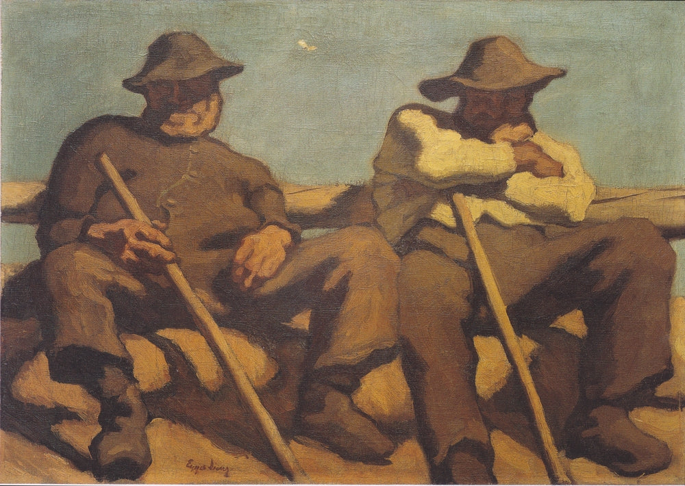 Resting Shepherds - by Albin Egger-Lienz