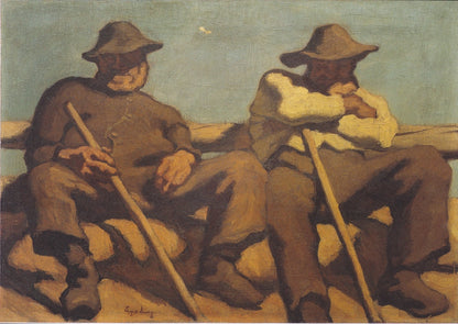 Resting Shepherds - by Albin Egger-Lienz