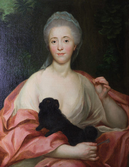 Portrait of María del Pilar Ana de Silva-Bazán y Sarmiento - by Anton Raphael Mengs