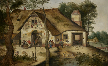 L'auberge St. Michel - by Pieter Brueghel the Younger