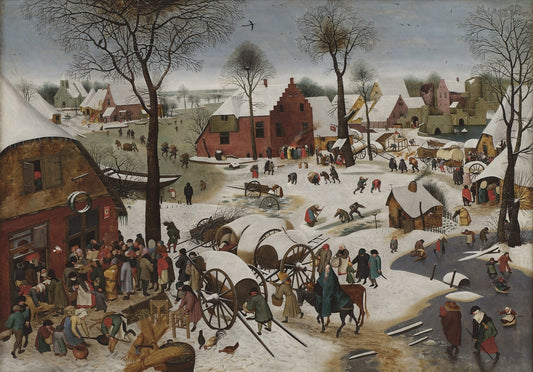 The Census at Bethlehem  (after Brueghel the Elder) - by Pieter Brueghel the Younger