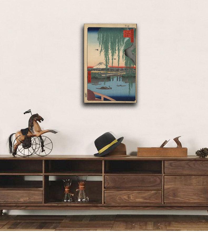 45 (62) Yatsumi Bridge - by Hiroshige - Odsan Art Print