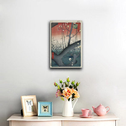 30. Plum Park in Kameido - by Hiroshige - Odsan Art Print