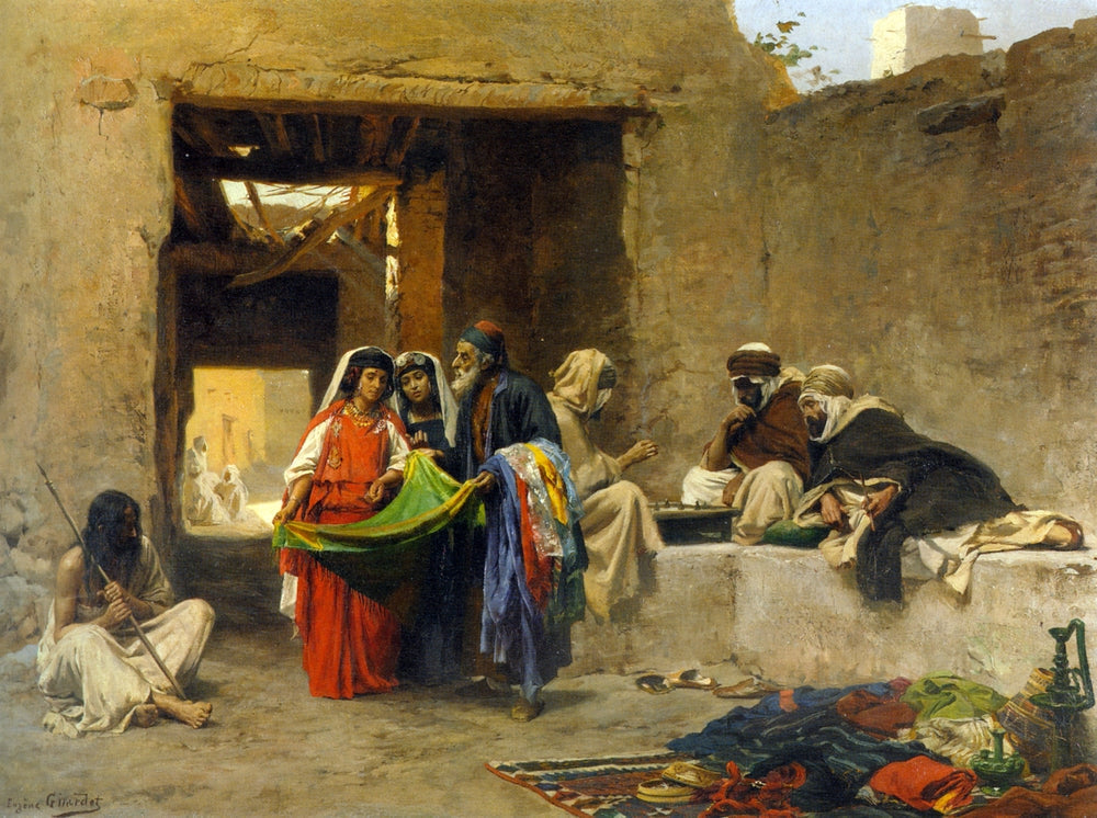 At the Souk - by Eugène Girardet