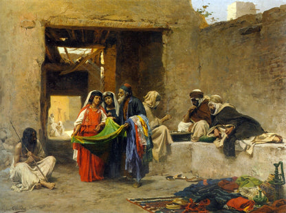 At the Souk - by Eugène Girardet