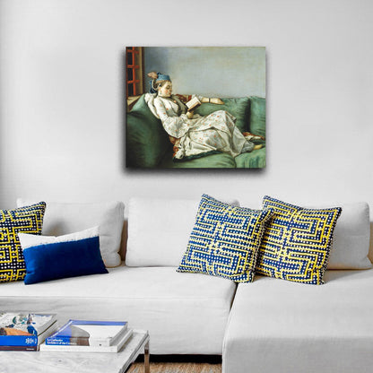 Portrait of Maria Adelaide of France in Turkish-style clothes - by Jean-Étienne Liotard