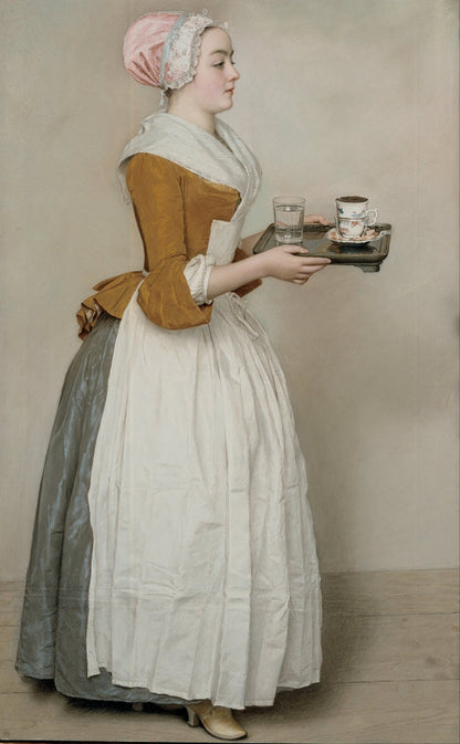 The Chocolate Girl - by Jean-Étienne Liotard