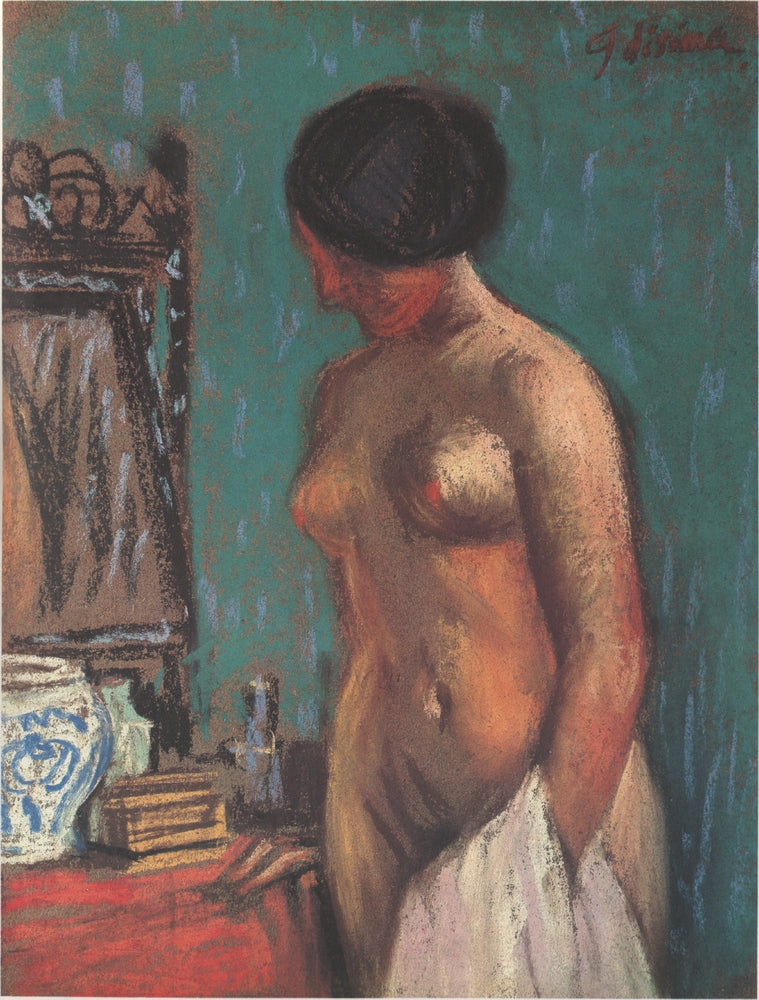 Nude (in Fornt of a Mirror) - by Fujishima Takeji