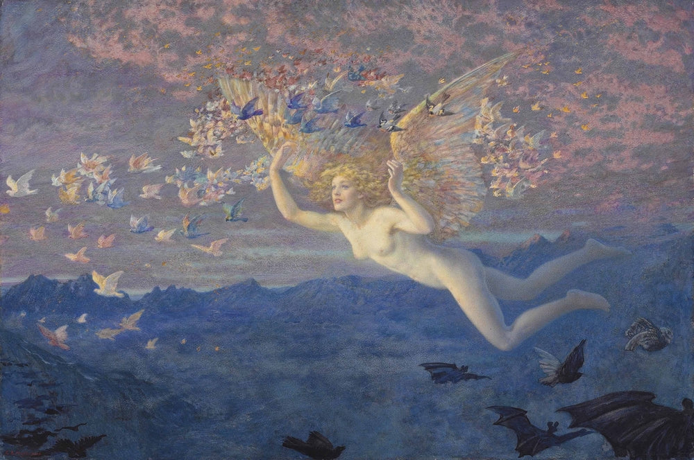 Wings of the Morning - by Edward Robert Hughes