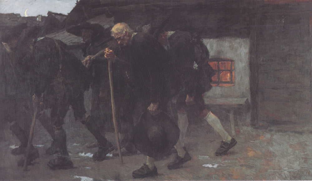 Nach Dem Friedensschluss 1809 - by Albin Egger-Lienz