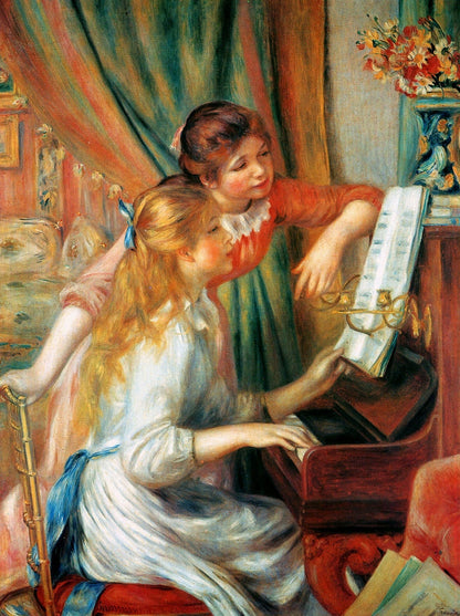 Girls at the Piano - by Pierre-Auguste Renoir