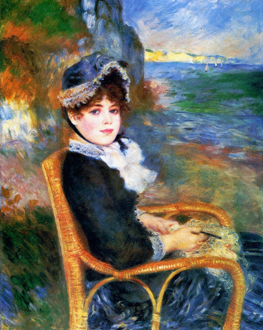 By the Seashore - by Pierre-Auguste Renoir