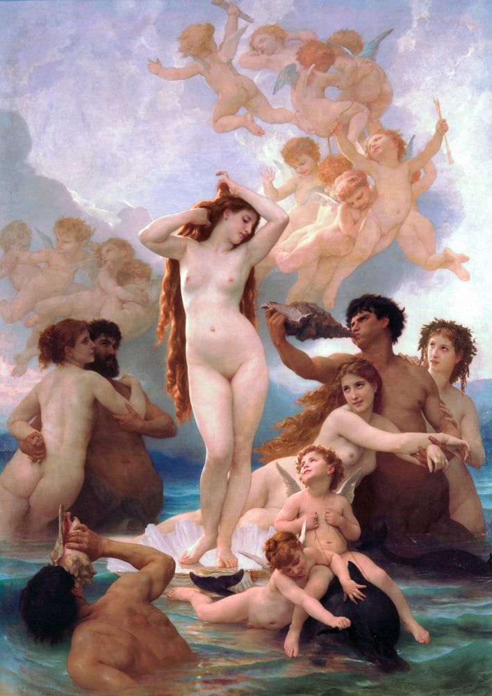 Birth Of Venus - by William-Adolphe Bouguereau