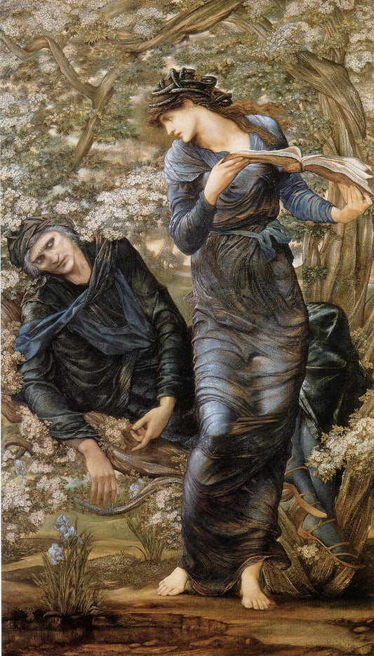 The Beguiling of Merlin (Merlin and Vivien) - by Edward Burne-Jones