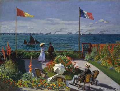 Garden at Sainte-Adresse - by Claude Monet