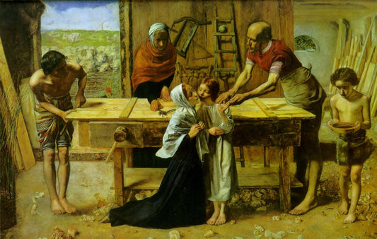 Christ in the House of His Parents - by John Everett Millais