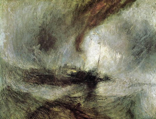 Snow Storm - Steam Boat off a Harbour's Mouth - by J. M. W. Turner