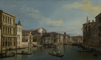 Venice: The Grand Canal from Palazzo Flangini to the Church of San Marcuola - by Canaletto