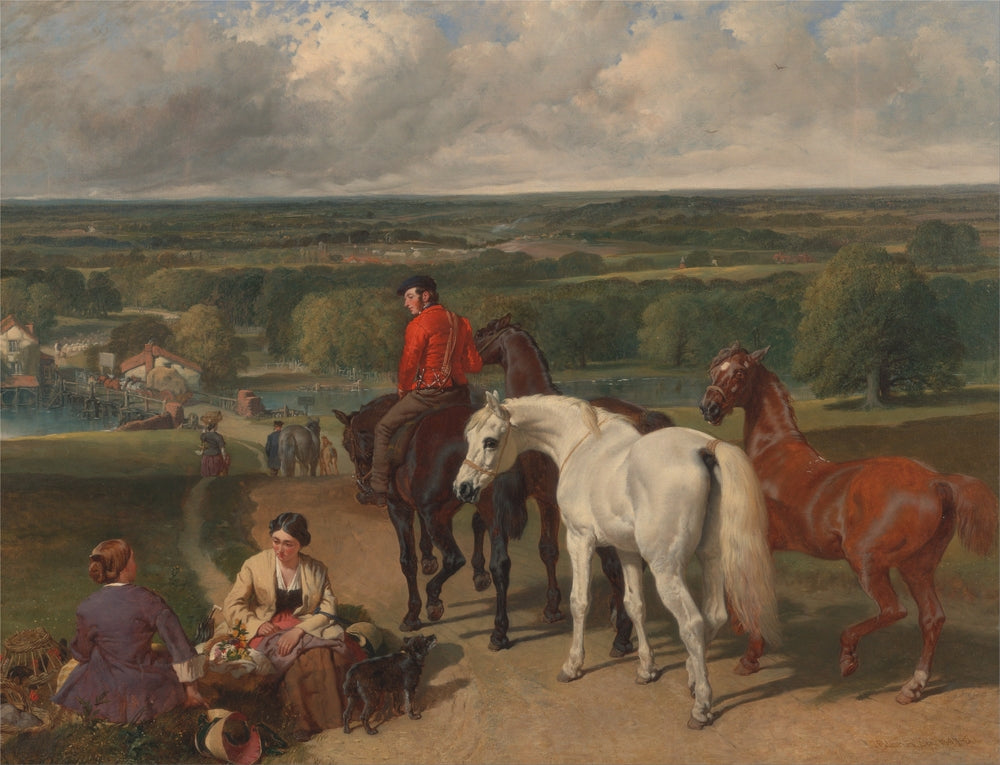 Exercising the Royal Horses - by John Frederick Herring Sr.