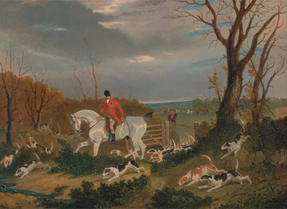 The Suffolk Hunt- Going to Cover near Herringswell - by John Frederick Herring Sr.