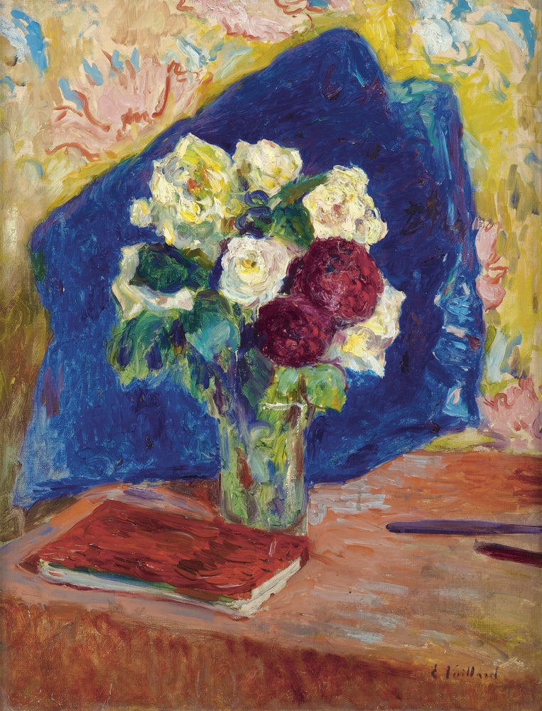 The Bouquet And The Book - by Edouard Vuillard