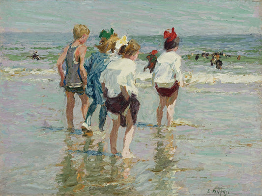 Summer Day, Brighton Beach - by Edward Henry Potthast