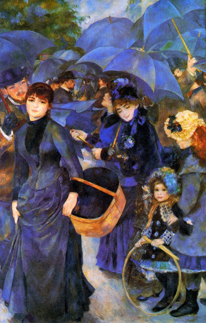 Umbrellas - by Pierre-Auguste Renoir