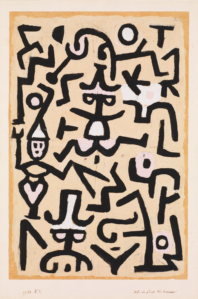 Comedians' Handbill - by Paul Klee