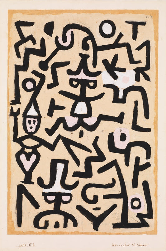 Comedians' Handbill - by Paul Klee