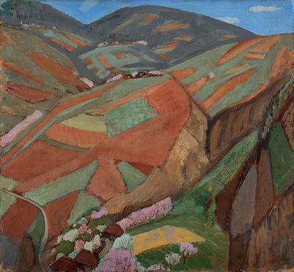 Highly Cultivated Hills - by Fujishima Takeji