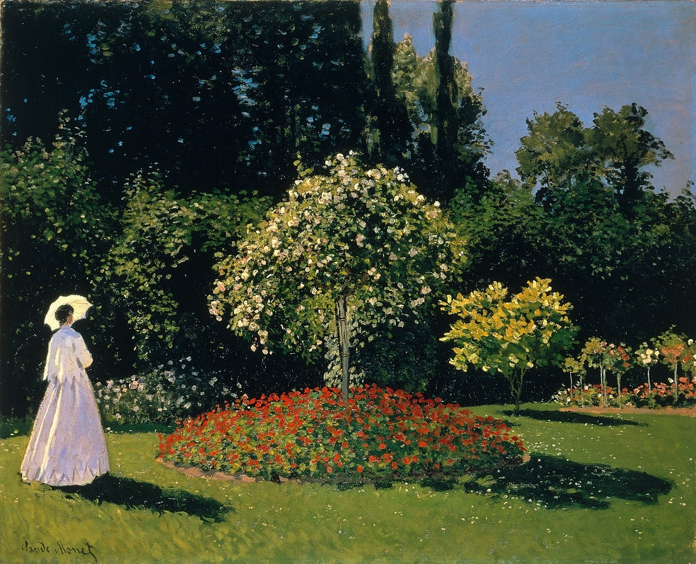 Jeanne-Marguerite Lecadre in the Garden - by Claude Monet