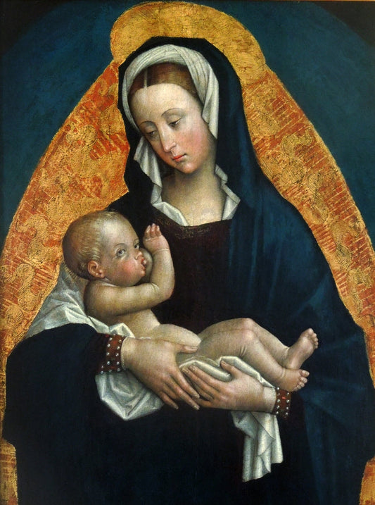 The Virgin Nursing Infant Jesus - by Defendente Ferrari